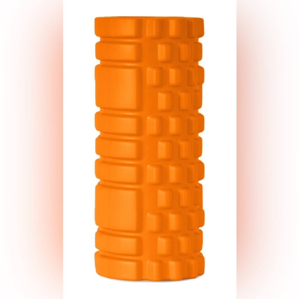 Textured Orange Foam Roller for Muscle Relief